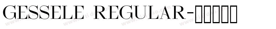 Gessele Regular字体转换